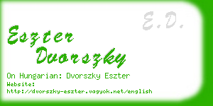 eszter dvorszky business card